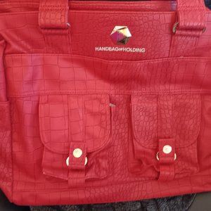 Red Handbag of holding